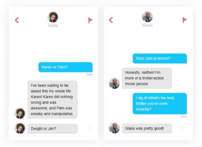 How do you start a conversation on Tinder?