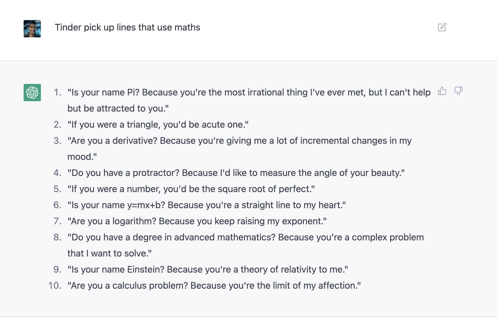 Improve your dating game with GP T-3 pickup lines &amp; lt; pran &amp; gt; Analysis - The app tracks your progress and provides insight into your dating performance. It analyzes your conversations and provides feedback on areas where you can improve. Use this function to improve your approach and become a master of the art of decorating.