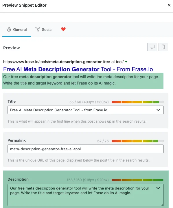 Enhance your SEO efforts with Dashword App's Meta Description Generator &amp; amp; lt; Plan &amp; gt; Monitoring and Monitoring Analysis: Monitor and analyze the performance of your meta descriptions on a regular basis. Determine which meta descriptions are performing well, generate high click-through rates, and optimize ineffective meta descriptions.