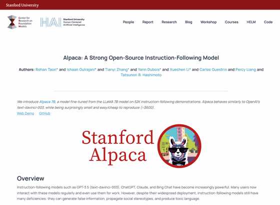 Discover the Stanford Alpaca App