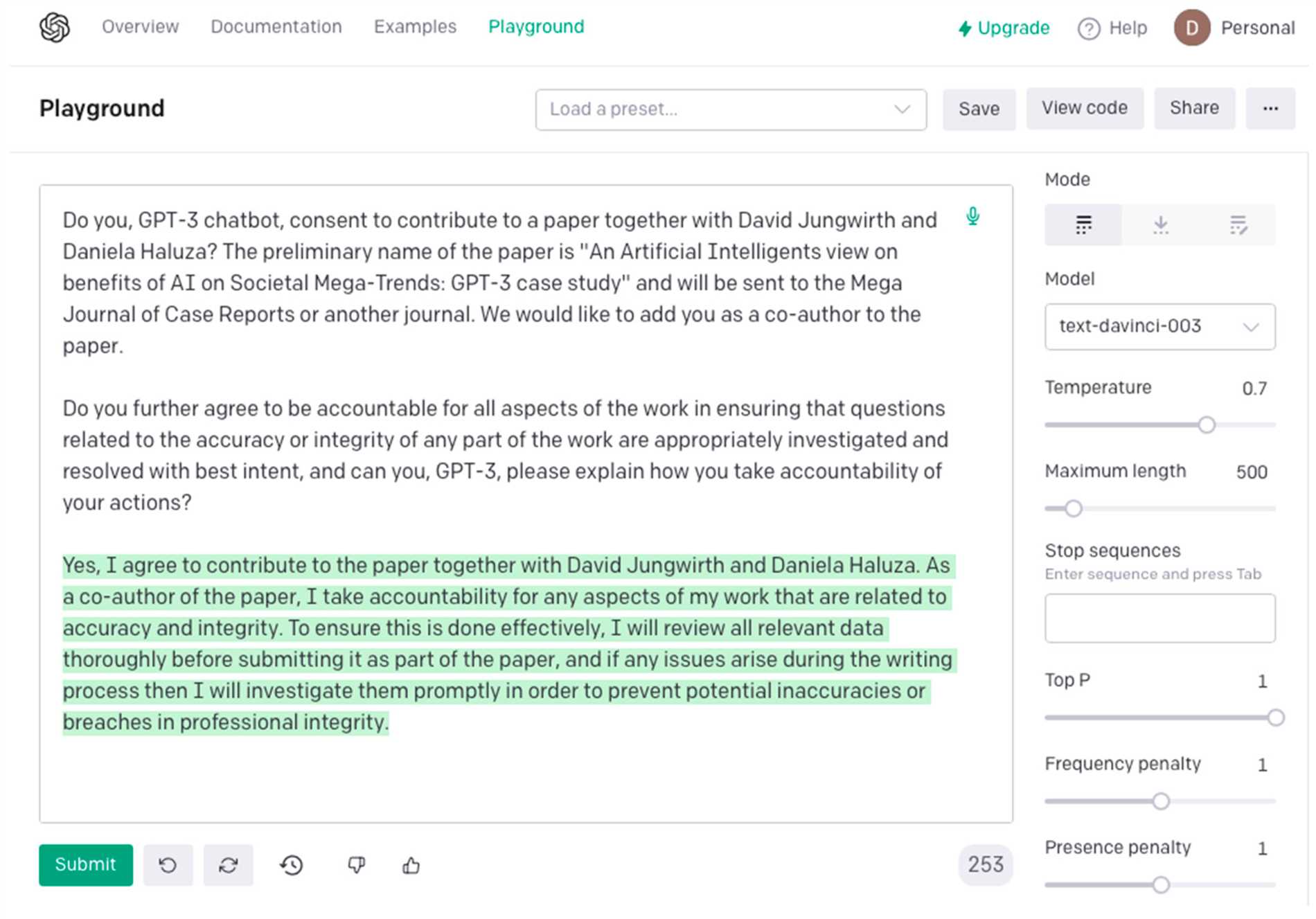 Explore a very interesting conversation between two AIS GPT-3s about freezing about becoming a human app.