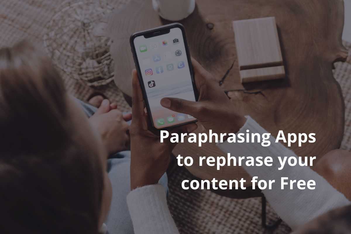 Paraphrase It - One of the best apps for paraphrasing words.