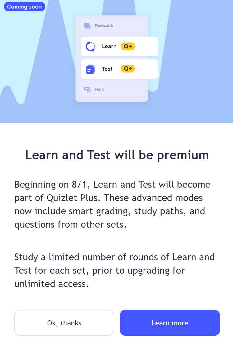 Improve your learning process with Quizlet support